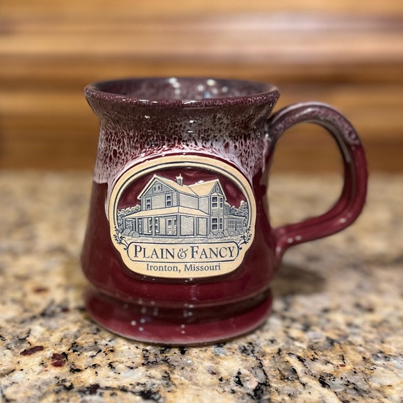 Deneen Pottery Hand Thrown Pottery Mug Coffee Cup Ironton Missouri Plain & Fancy - Picture 9 of 11